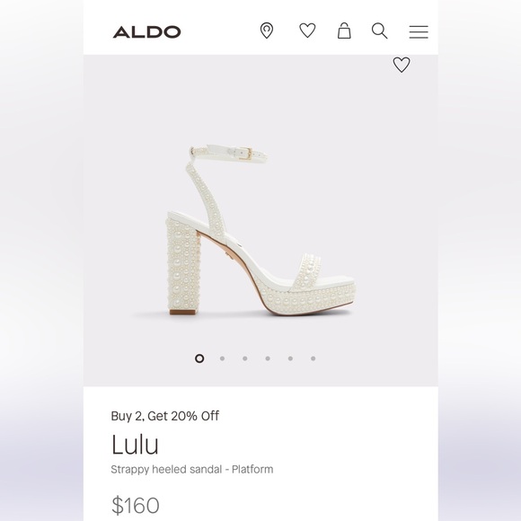 Aldo pearl heels size 7.5 - Picture 2 of 6